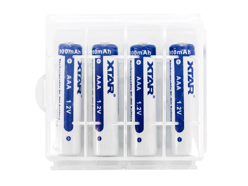 XTAR AAA R03 NIMH Akku 900mAh 1,2V mit Aufbewahrungsbox (4 Stuck)