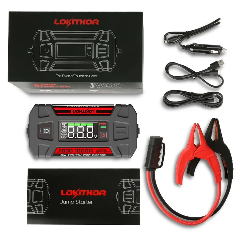 Lokithor 1000 A 12 V 26 Wh Lithium-Starthilfe
