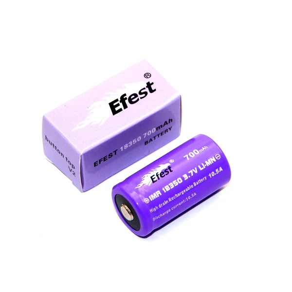 Efest Purple IMR18350 - 700mAh 3,7V Li-Ion-Akku (Pluspol erhöht)