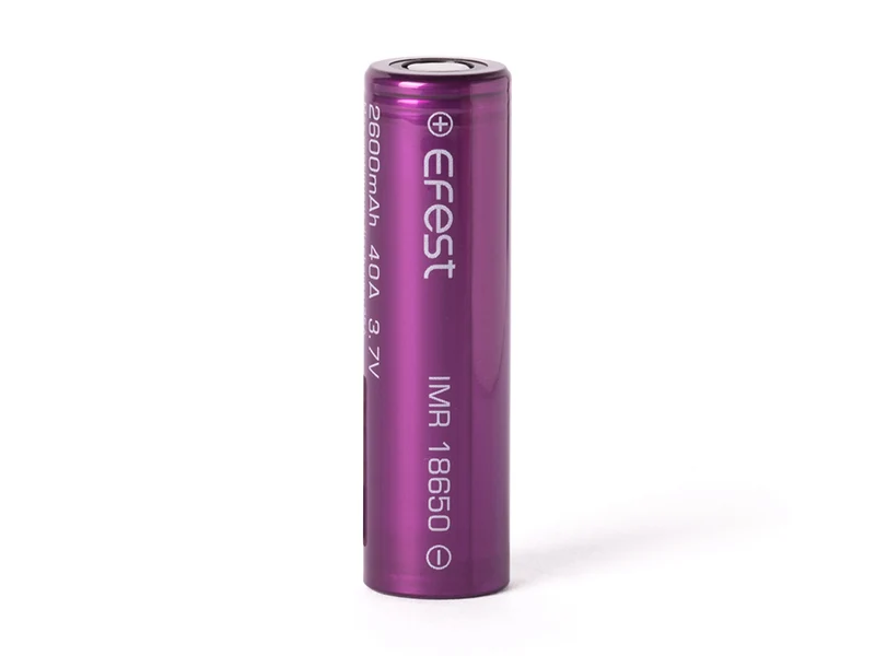 Efest Purple IMR 18650 2600mAh 3,6V - 3,7V (Flat Top)