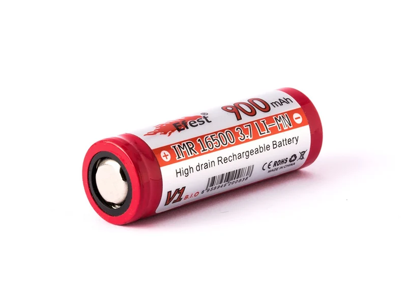 Efest IMR 16500 900mAh 3,6V - 3,7V Li-Ion-Akku (Pluspol flach)
