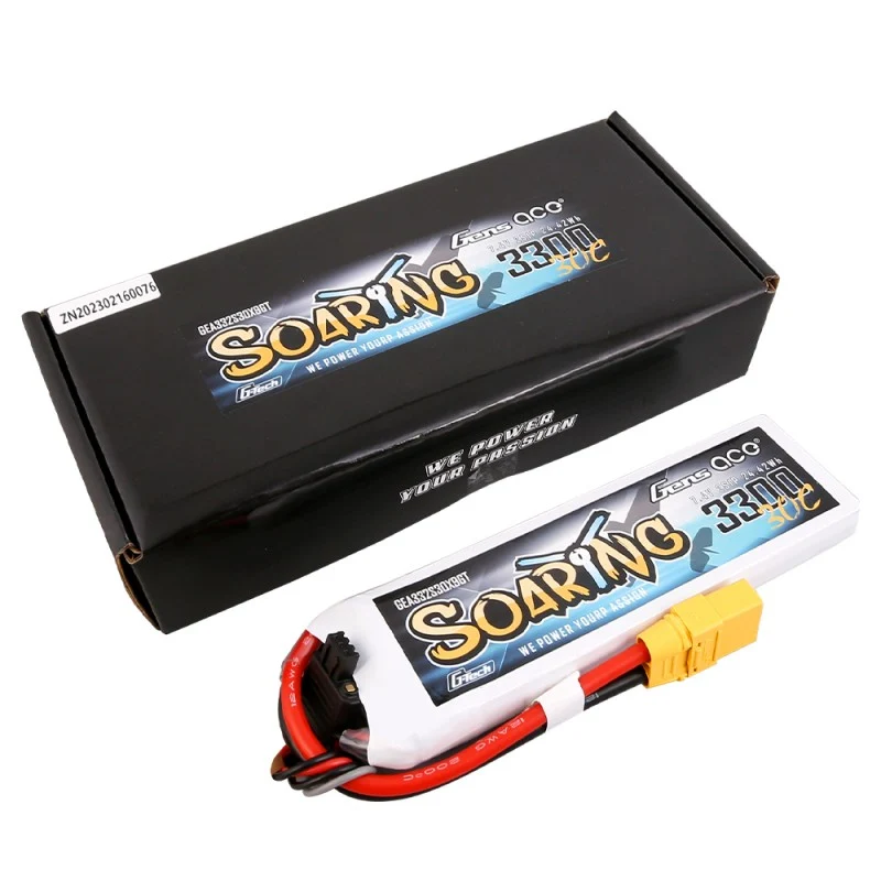Gens Ace G-Tech Soaring 2S 3300mAh 7,4V 30C 2S1P Lipo-Akkupack XT90