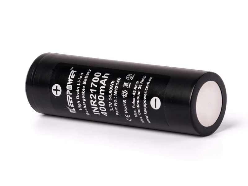 Keeppower INR21700 - 4000mAh, 35A (45A) 3,6V - 3,7V Li-ion Akku High Drain