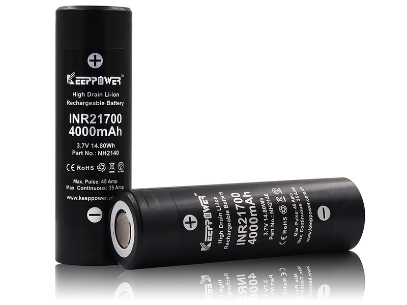 Keeppower INR21700 - 4000mAh, 35A (45A) 3,6V - 3,7V Li-ion Akku High Drain