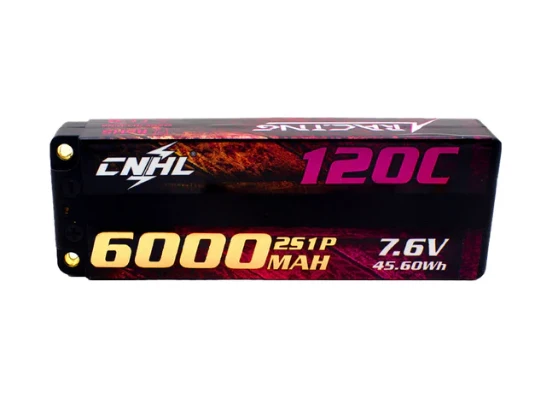 CNHL Racing Series LiHV 2S 6000mAh 7,6V 120C Hardcase EC5 Lipo Akku