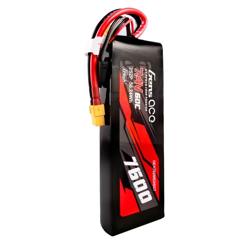 Gens Ace G-Tech 2S 7600mAh 7,4V 60C 2S2P Lipo XT60