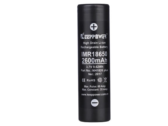 Keeppower IMR18650 Plus 2600mAh 3,6V - 3,7V Li-Ion-Akku (US18650VTC5A)