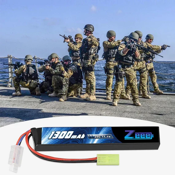 Zeee 3S 1300mAh 11,1V 25C 3S Tamiya-Stecker Airsoft Lipo Akku