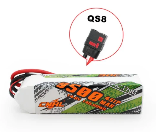 CNHL Racing Series 9500mAh 14,8V 4S 90C Lipo-Akku mit QS8-Stecker