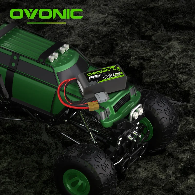 Ovonic 6S 1150mAh 22,2V 100C LiPo-Akku für FPV XT60-Stecker (2 St.)