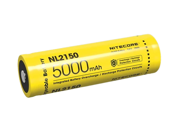 NiteCore 21700 NL2150 - 5000mAh, Li-Ionen 3,7V - 3,6V - PCB geschützt