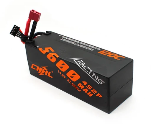 CNHL Racing Series 5600mAh 14,8V 4S2P 120C Hartschalen-Lipo-Akku mit T/Dean-Stecker