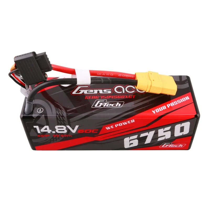 Gens Ace G-Tech 4S 6750mAh 14,8V 60C 4S1P Hardcase Lipo XT90