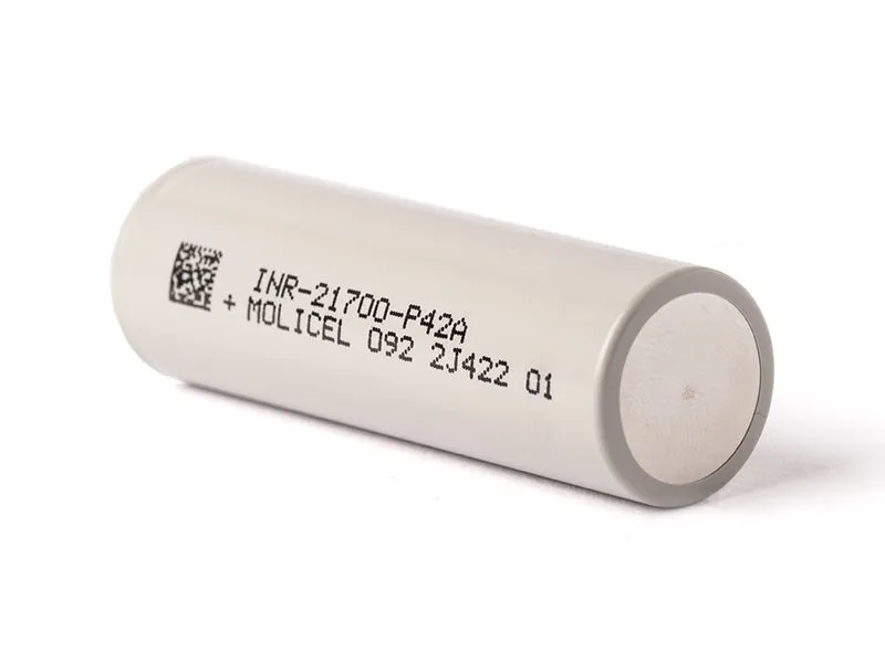 Molicel INR21700-P42A, 4200mAh 30A bis max. 45A Li-Ionen-Akku, 3,6V - 3,7V
