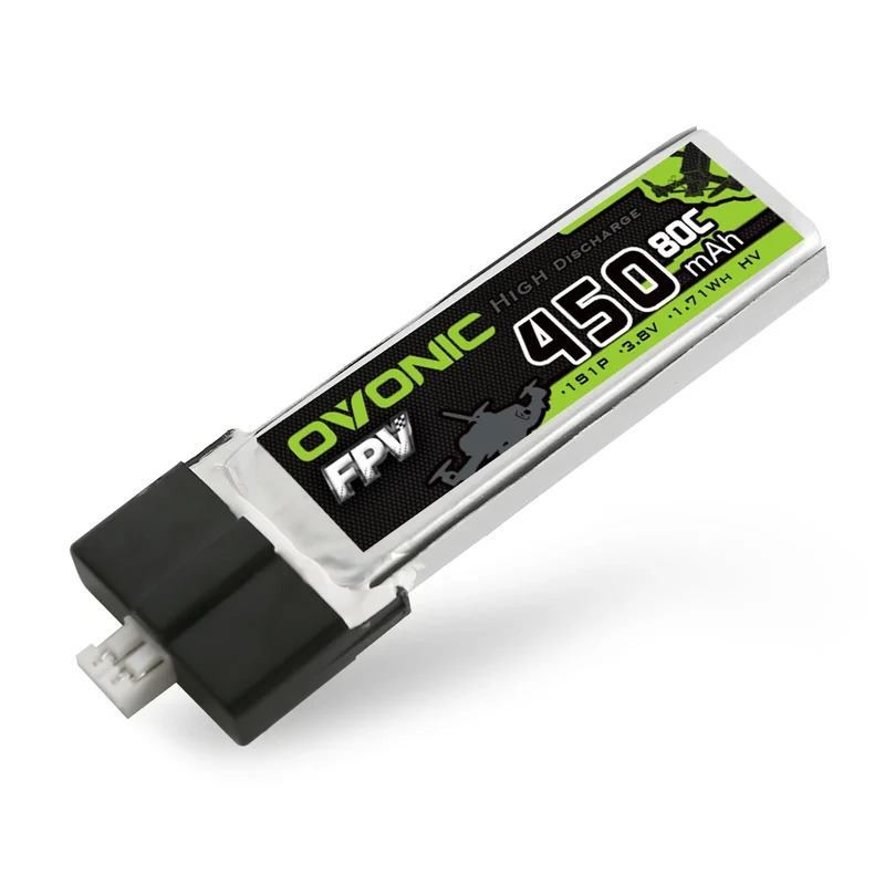 Ovonic FPV 1S 450mah 3,8V 80C HV-Lipo JST PH2.0 (4 St.)