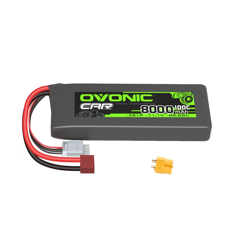 Ovonic 3S 8000mAh 100C 11,1V LiPo Deans & XT60-Stecker