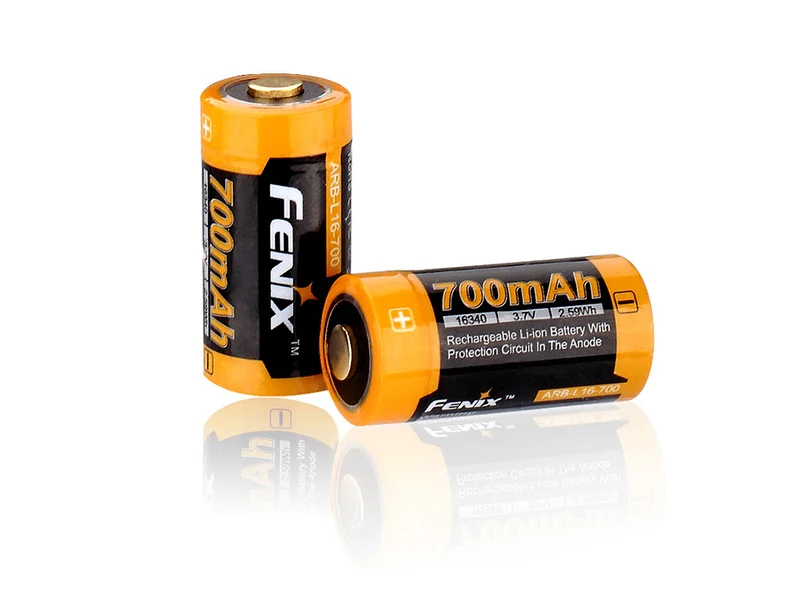Fenix 16340 (R123A) - 700mAh, 3,6V - 3,7V ARB-L16-700 Li-Ion-Akku