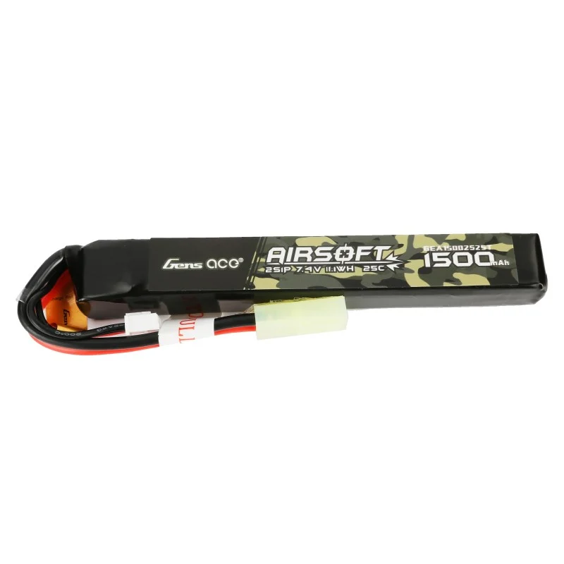 Gens Ace 25C 1500mAh 2S1P 7.4V Lipo Akku mit Mini Tamiya Stecker