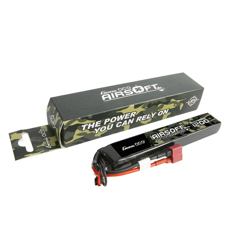 Gens Ace 25C 1200mAh 3S1P 11.1V Airsoft Lipo Batterie mit T-Stecker