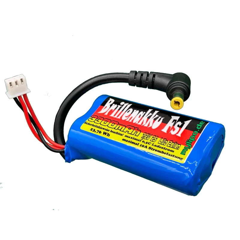 MyLipo LiIo Akku 3300mAh 7,2V Brillenakku z.B. FatShark Videobrillen