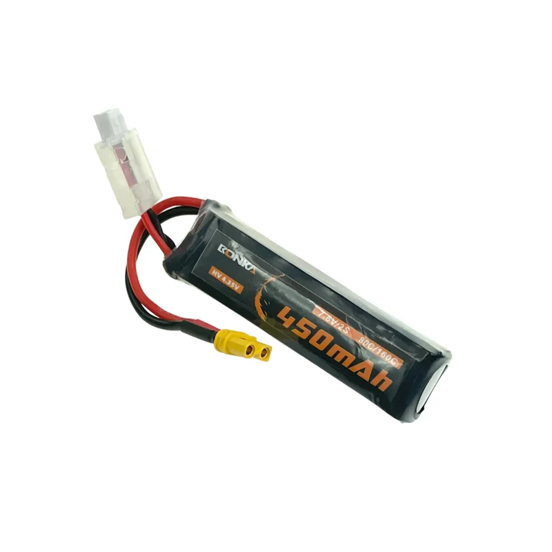 Bonka Lipo Akku 450mAh 7,6V HV 2S 80C/160C FPV Parcour XT30
