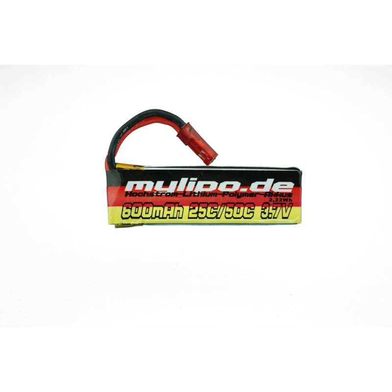 Mylipo Lipo Akku 600mAh 3,7V 25C/50C JST(rot) Stecker für BLADE SR120/mQX/QX180