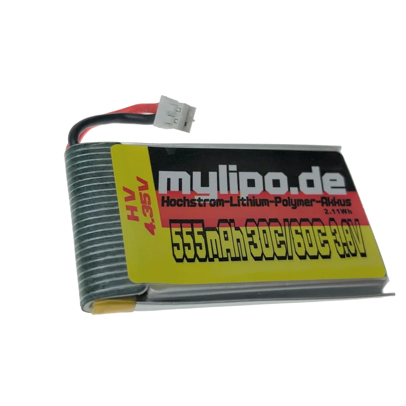 Mylipo Lipo Akku 555mAh 3,8V HV 30C/60C PH2 / mcp / PWC Stecker