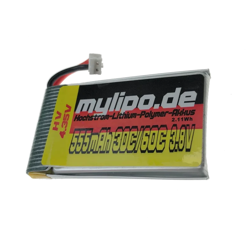 Mylipo Lipo Akku 555mAh 3,8V HV 30C/60C PH2 / mcp / PWC Stecker