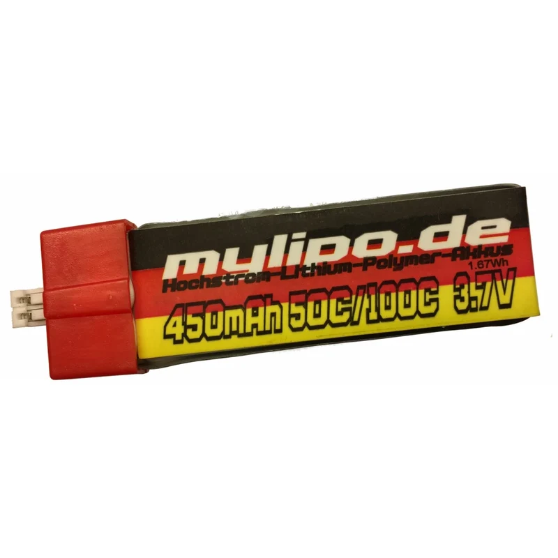 Mylipo Lipo Akku 450mAh 3,7V 50C/100C FPV Nano QX2 GLIMPSE Inductrix
