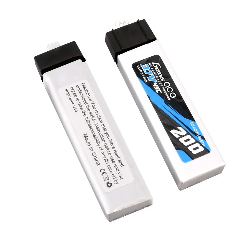 Gens Ace 200mAh 3.7V 45C 1S1P Lipo Akku (2 Stück)