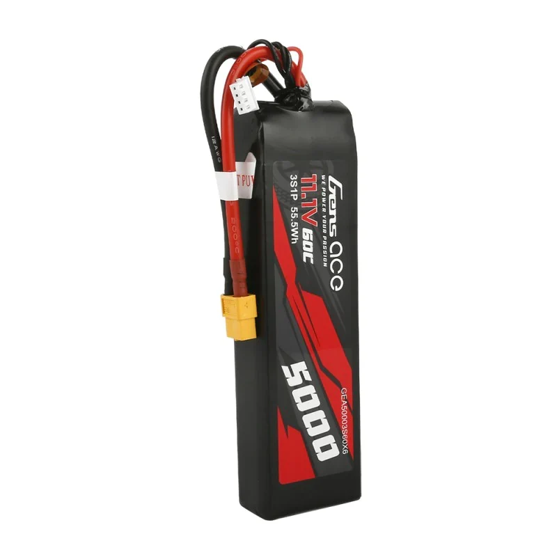 Gens Ace 5000mAh 11.1V 60C 3S1P Lipo mit XT60 Stecker