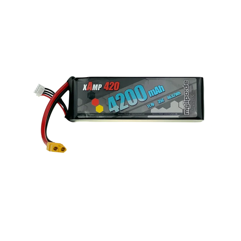 Mylipo Lipo Akku 4200mAh 11,1V 3S 35C XT60
