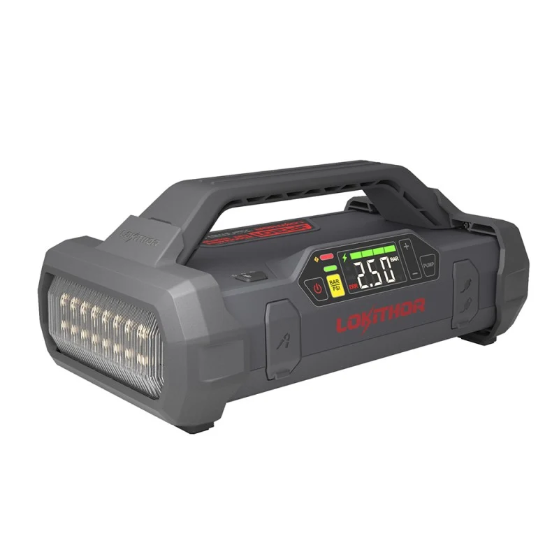 Lokithor 2000A 12V Lithium-Starthilfe mit 150 PSI Luftpumpe