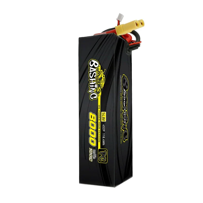 Gens Ace 8000mAh 14,8V 100C 4S2P Lipo-Akkupack mit EC5-Bashing-Serie