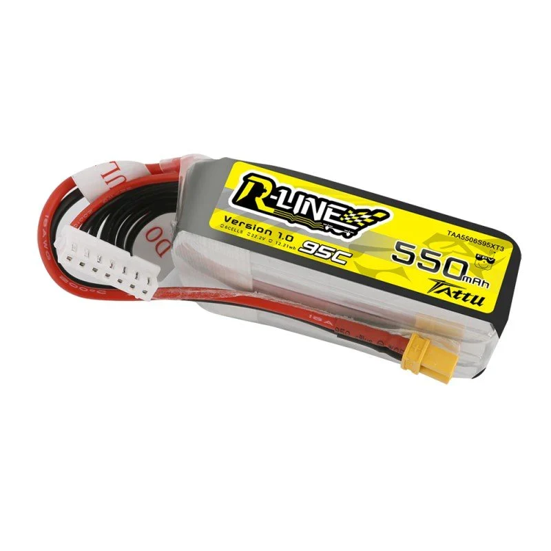 Tattu R-Line 550mAh 22.2V 6S1P 95C Lipo Akku mit XT30