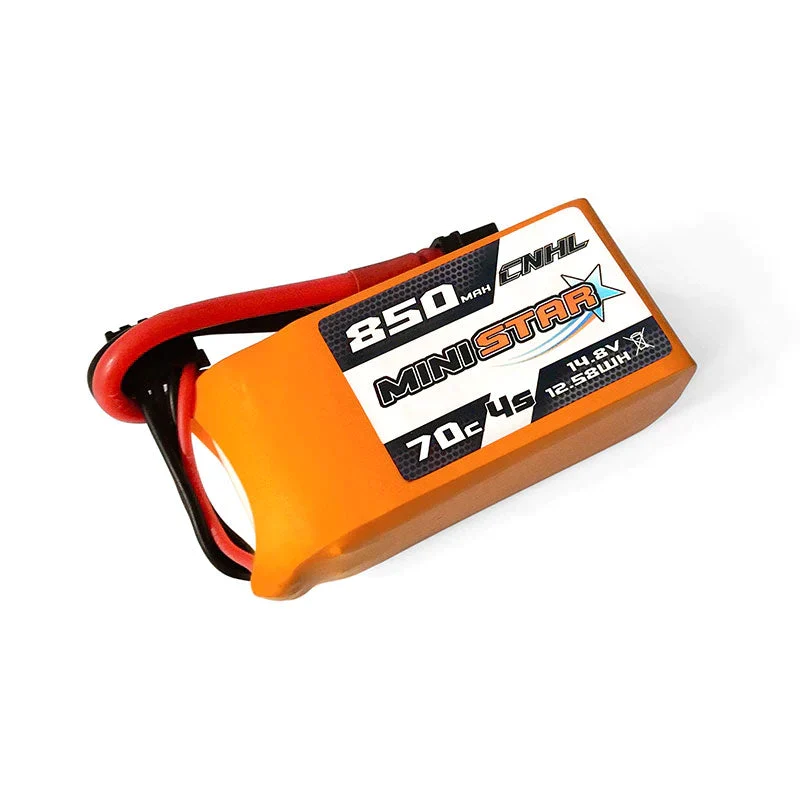 CNHL MiniStar 4S 850mAh 14,8V 4S 70C Lipo-Akku mit XT30U (2 Stück)