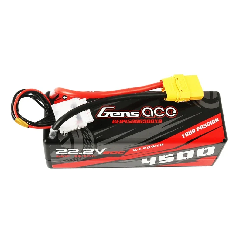 Gens Ace 4500mAh 6S1P 22.2V 60C HardCase RC Auto Lipo Akku 14#