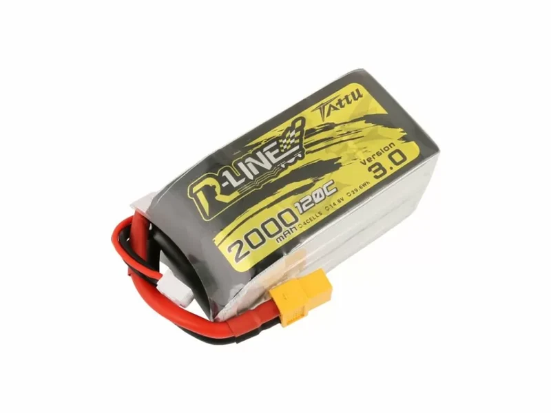 Tattu R-Line Version 3.0 2000mAh 14.8V 120C 4S1P Lipo Akku mit XT60 Stecker