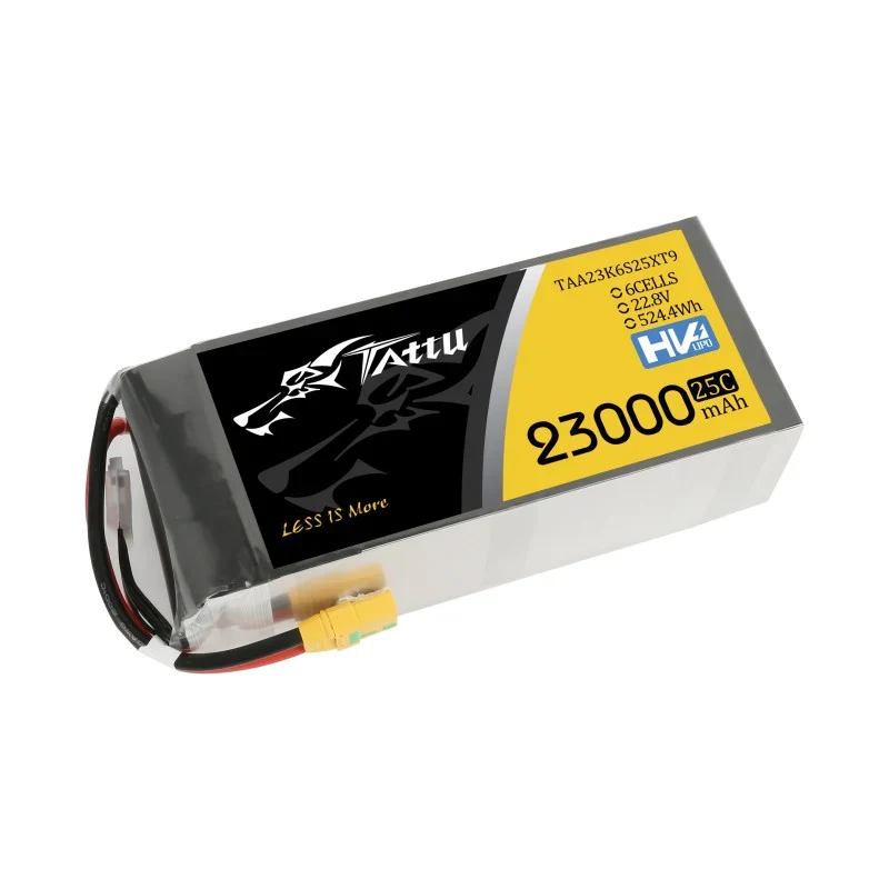 Tattu 23000 mAh 22,8 V 25 C 6S1P Lipo-Akku mit XT150 + AS150