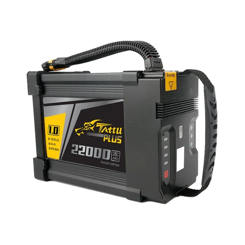 Tattu Plus 1.0 22000mAh 44,4V 25C 12S1P Lipo Akkupack mit AS150U Stecker