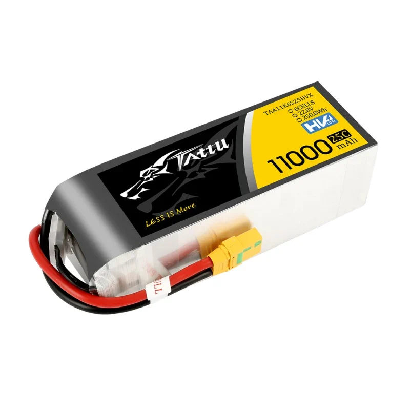 Tattu 11000 mAh 22,8 V HV 25 C 6S1P Lipo Akkupack mit XT90-S Stecker