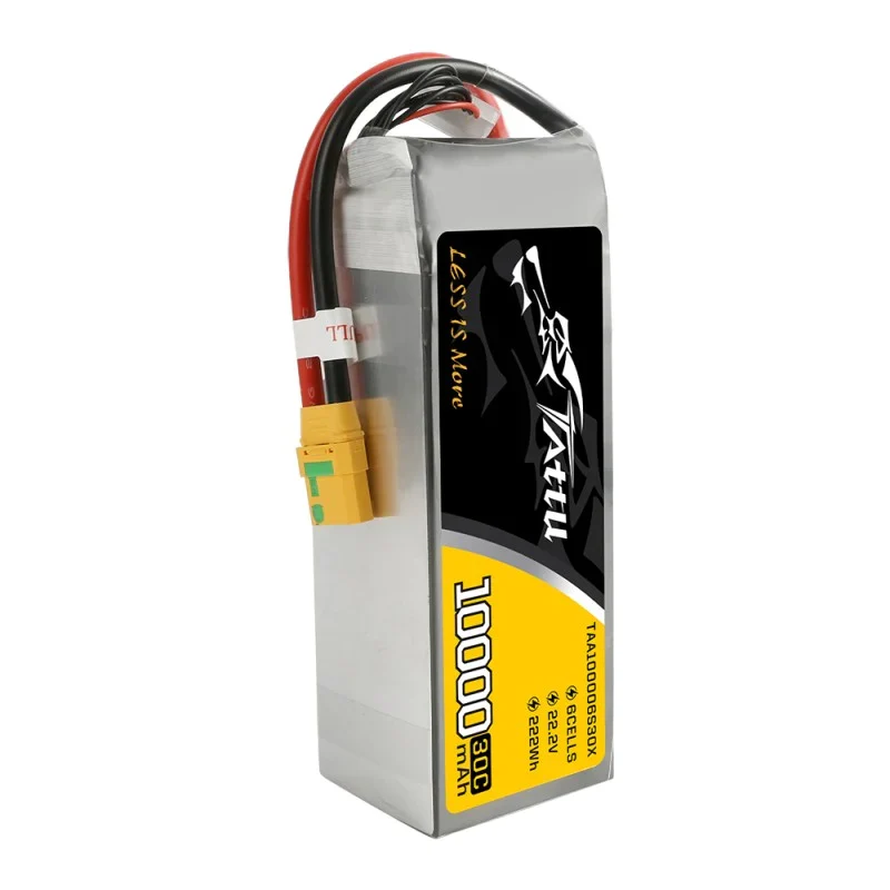 Tattu 10000mAh 22,2 V 30 C 6S1P Lipo-Akkupack mit XT90-S