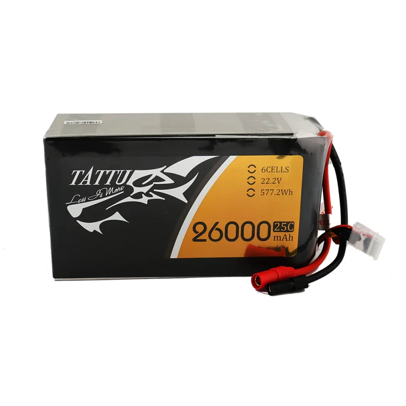 Tattu 26000mAh 22,2V 25C 6S1P Lipo Akkupack mit AS150+XT150