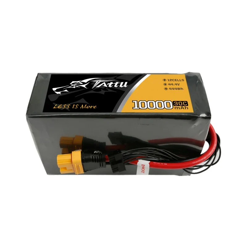 Tattu 10000mAh 44,4V 30C 12S1P Lipo Akkupack mit AS150U Stecker