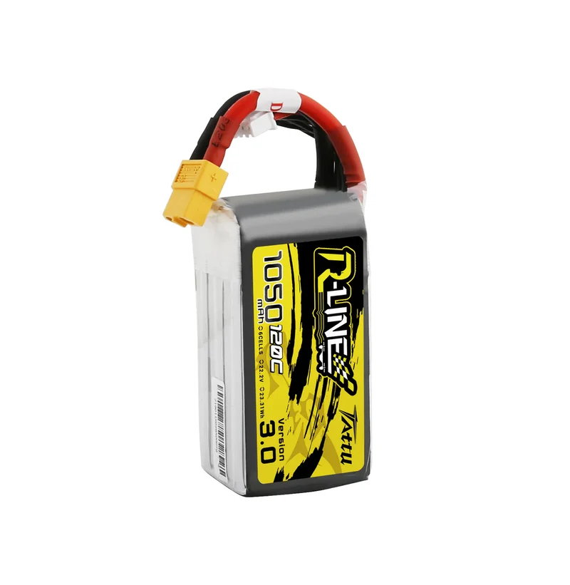 Tattu R-Line 1050mAh 120C 22.2V 6S1P Lipo Akku mit XT60 Stecker