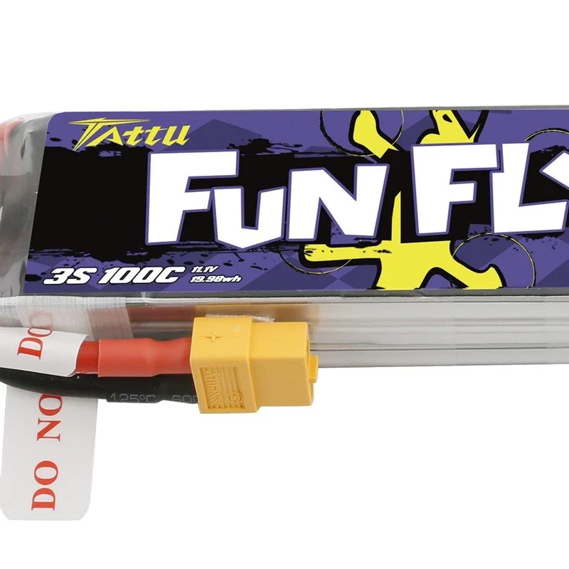 Tattu Funfly Serie 1550mAh 11.1V 100C 3S1P Lipo Akku mit XT60 Stecker