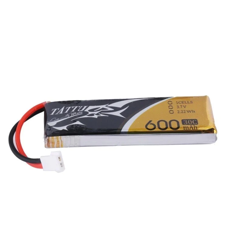 Tattu 600mAh 3.7V 30C 1S1P Lipo Akku mit Molex Stecker (1 Stück/Packung)