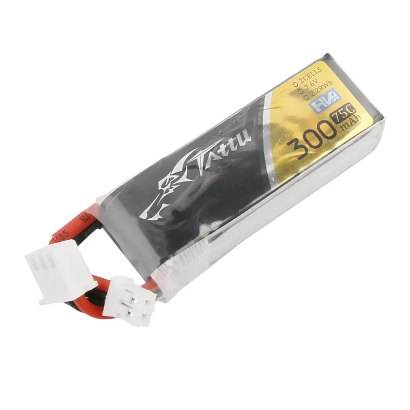 Tattu 300mAh 2S 75C 7.6V Lipo-Akku