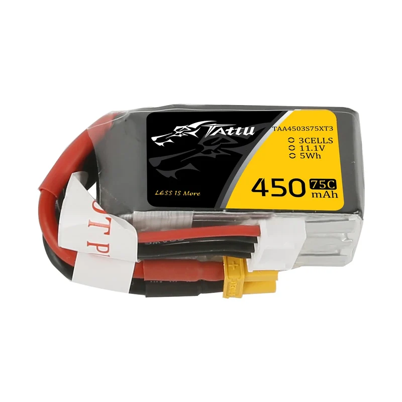 Tattu 450mAh 3S1P 11.1V 75C Lipo Akku mit XT30